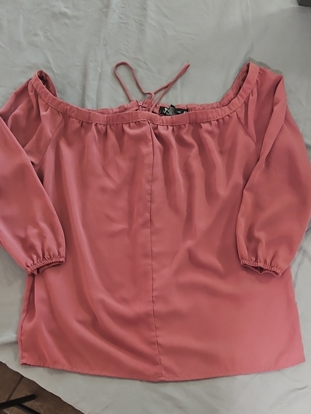 Miss Chievous Off-Shoulder Blouse - Rose